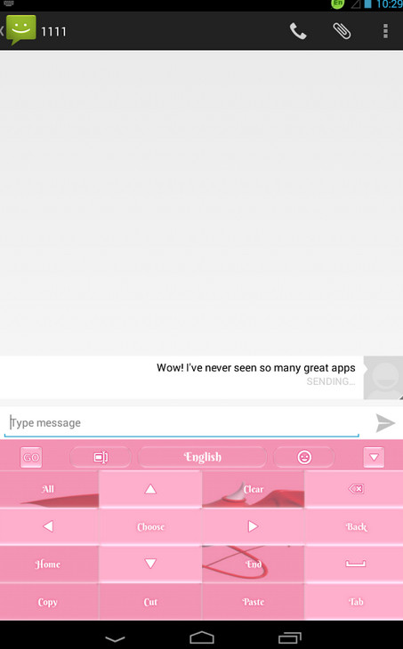 GO Keyboard Pink Devil截图2