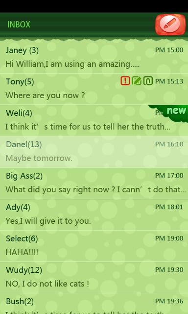 GO SMS Pro Moji Theme截图2
