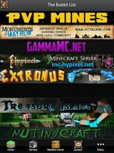 Minecraft Online Server Lists截图2