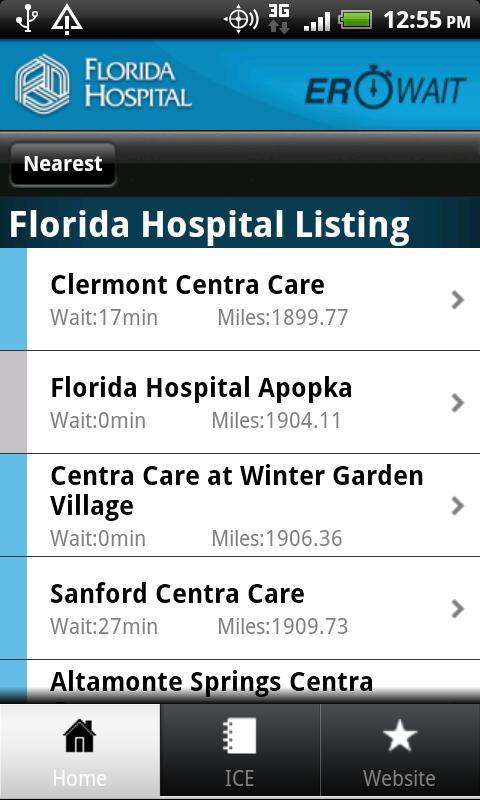 Florida Hospital ER Wait截图2