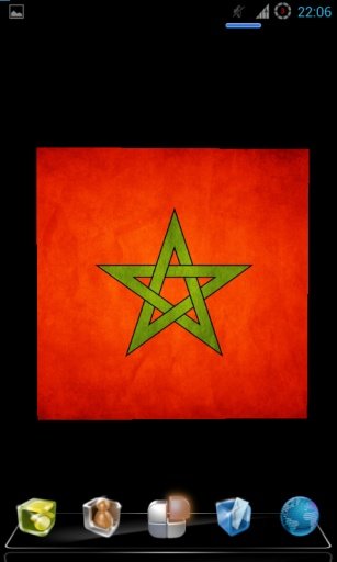 Morocco Flag Live Wallpaper 3D截图2