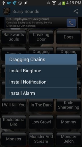 Scary Horror Ringtone Sounds截图5