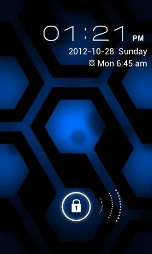 Jelly Bean Blue Hex Lite LWP截图3