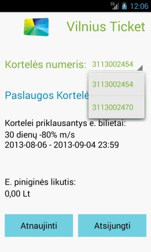 Vilnius Ticket截图2