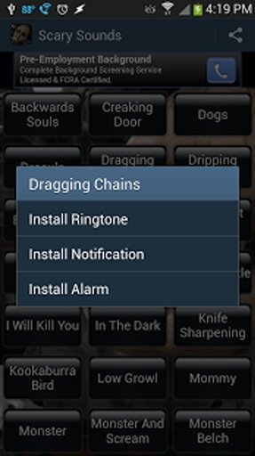 Scary Horror Ringtone Sounds截图7