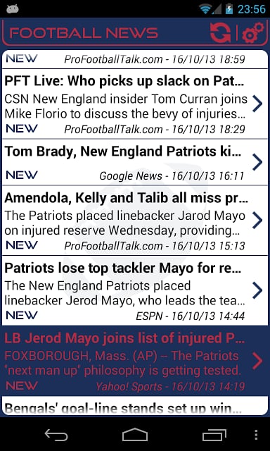 New England Football News截图1