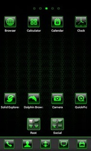 Mean Green Theme Go Launcher截图9