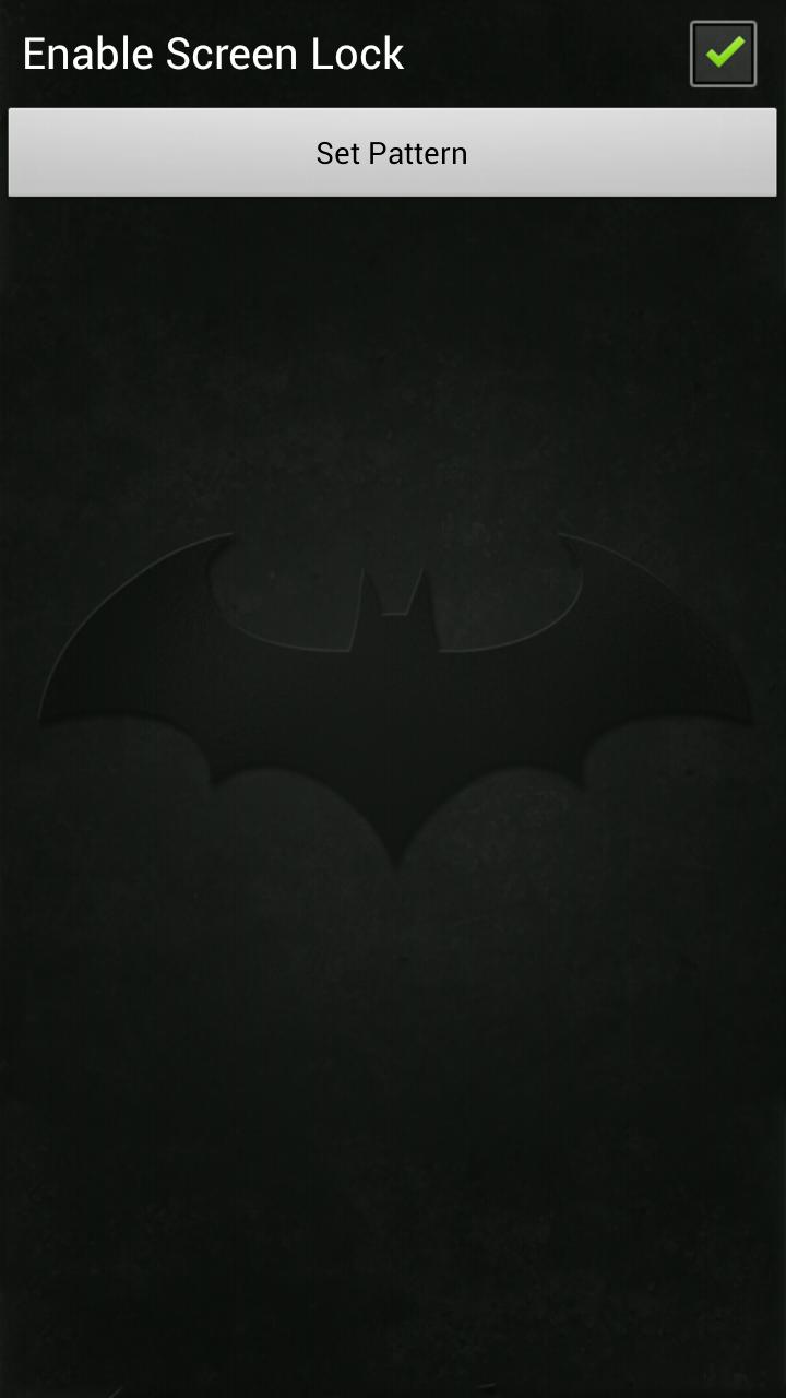 蝙蝠侠图案锁屏截图2
