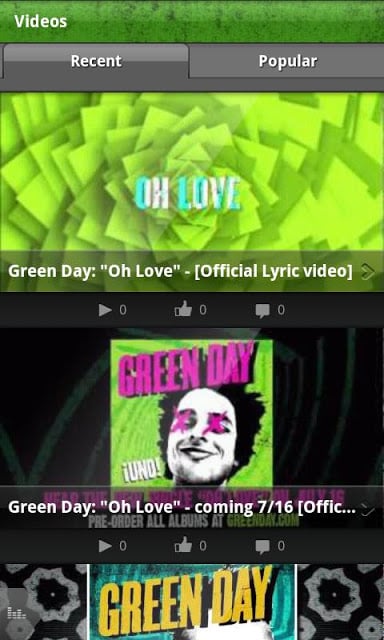 Green Day's official app截图3