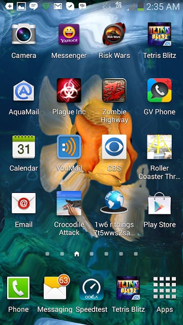 Goldfish Swim In Phone LWP截图4