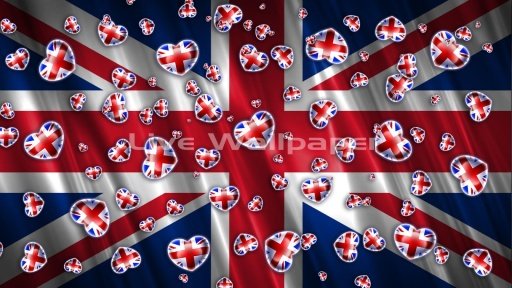 英国国旗的心截图1