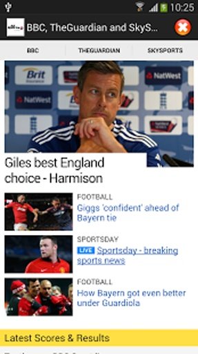 BBC Sport, SkySports截图1