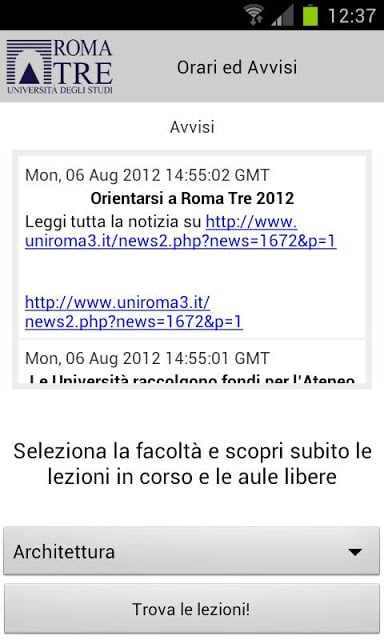 Universit&agrave; Roma TRE截图4