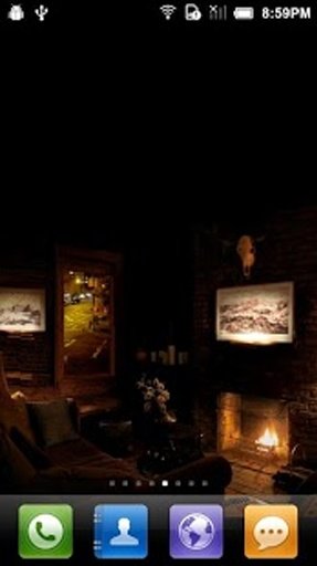 Cozy Fireplace Live Wallpaper截图1