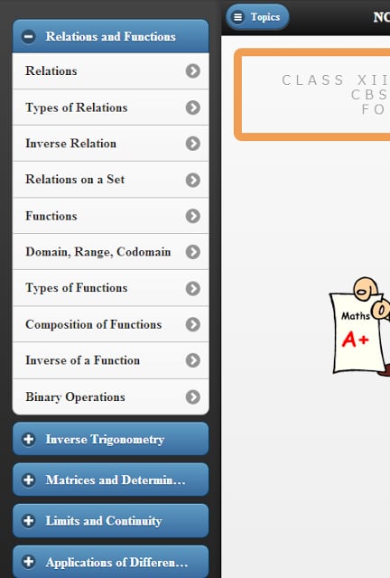 NCERT XII Mathematics Formulae截图1