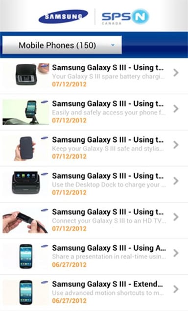 Samsung SPSN Canada截图3