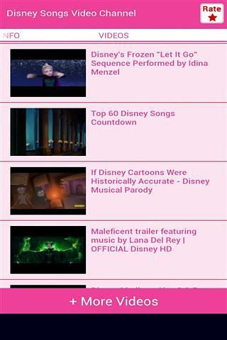 Disney Songs Video Channel截图3