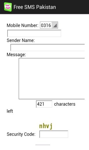 Free SMS Pakistan截图1