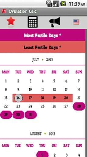 Fertile Days Calculator截图1