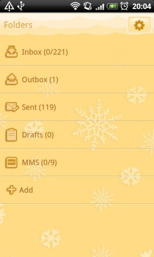 GO SMS Christmas Snow Theme截图7