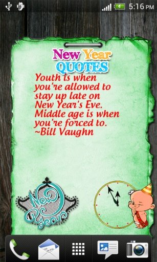 New Year Quotes Live WallPaper截图1