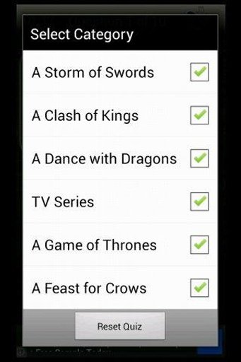 Game of Thrones Trivia I截图5