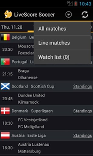 LiveScore Soccer截图1
