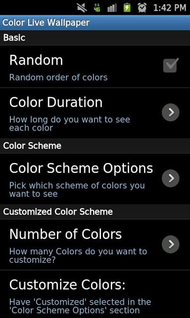 Color Live Wallpaper FREE截图6