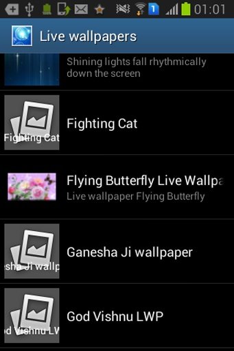 Galaxy S4 Butterfly LWP截图4