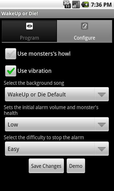 WakeUp OrDie! Alarm Clock Free截图3