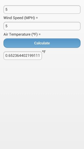 Wind Chill Calculator截图1