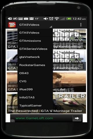 GTA游戏视频频道截图2