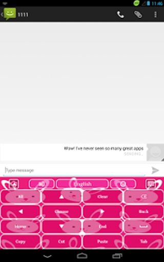 粉红色的兔子键盘截图2