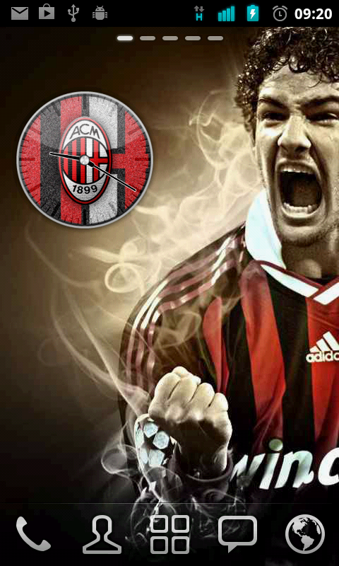 AC Milan Analog Clock Widget截图3