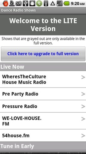 Dance Radio Shows - Lite截图3