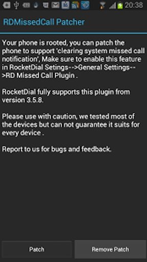 RocketDial 未接来电清除 插件截图4