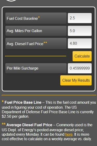 燃油附加费计算器截图2