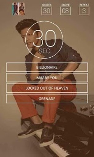 Bruno Mars Music Quiz截图8