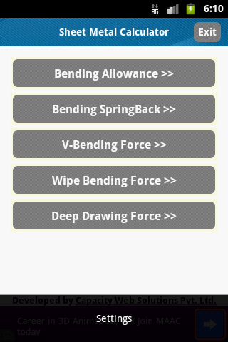 Sheet Metal Calculator截图5