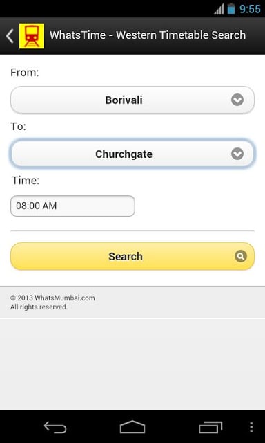 WhatsTime Mumbai Local截图3