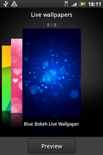 Blue Bokeh Live Wallpaper截图9