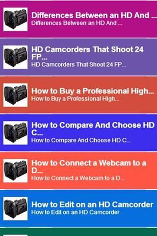 HD Video Camera Tips截图2