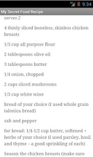 My Secret Food Recipes截图8