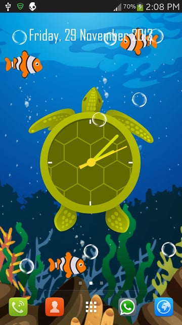 Bubble Clock Live Wallpaper截图2