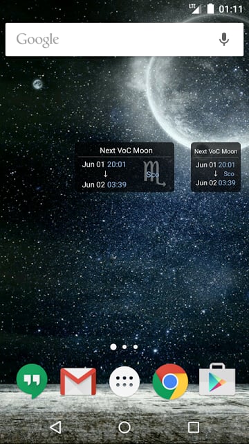 Simple VoC Moon Calendar Lite截图2