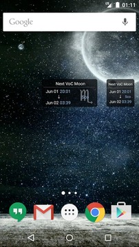 Simple VoC Moon Calendar Lite截图