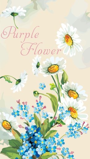 Purple Flower Live Wallpaper截图4