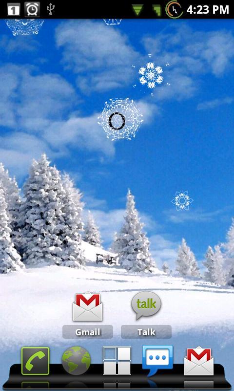 Snowflakes Interactive LWP截图2