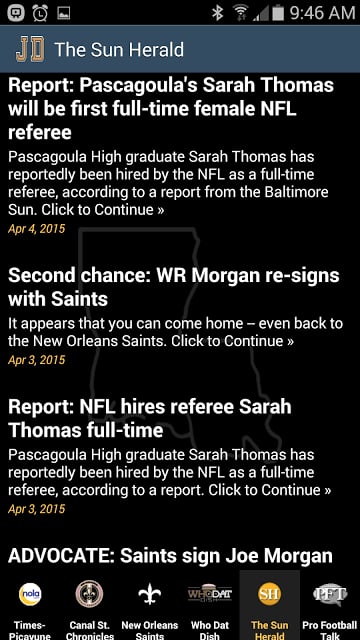 JD's New Orleans Saints News截图5