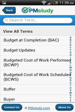 PMstudy's PMP&reg;/CAPM&reg; Terms截图3